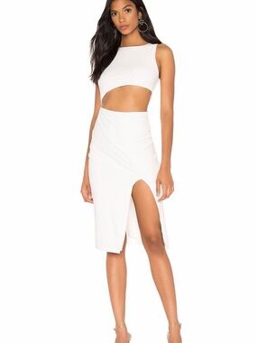 superdown jillian asymmetric midi dress superdown | Dresses | Superdown Jillian Asymmetric Midi Dress In White Sz S Revolve